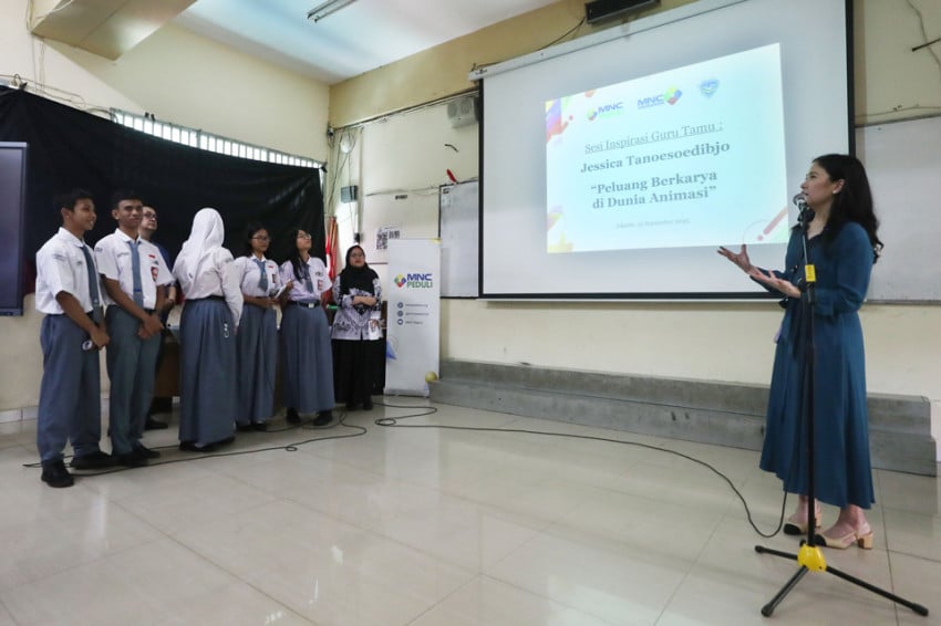 Siswa SMK 16 Jakarta Berharap MNC Peduli-MNC Animasi Dorong Film Animasi Indonesia Mendunia